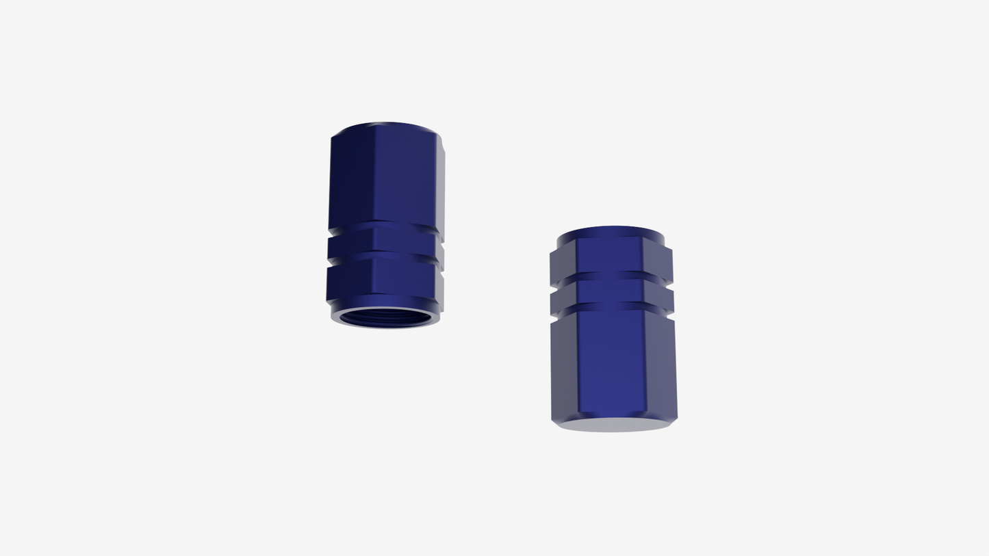 Ventilhætter Alu - 2 stks