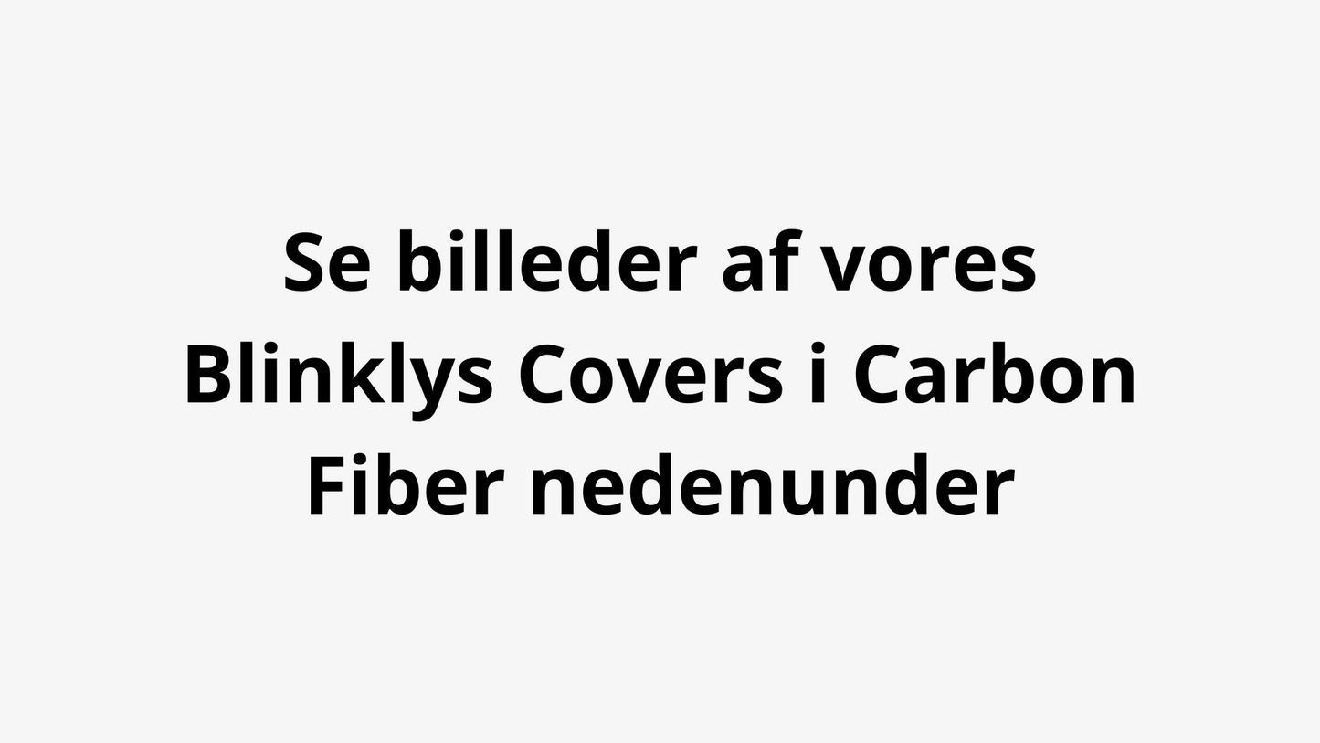 Blinklys Covers - Racing Edition - 2 stk.